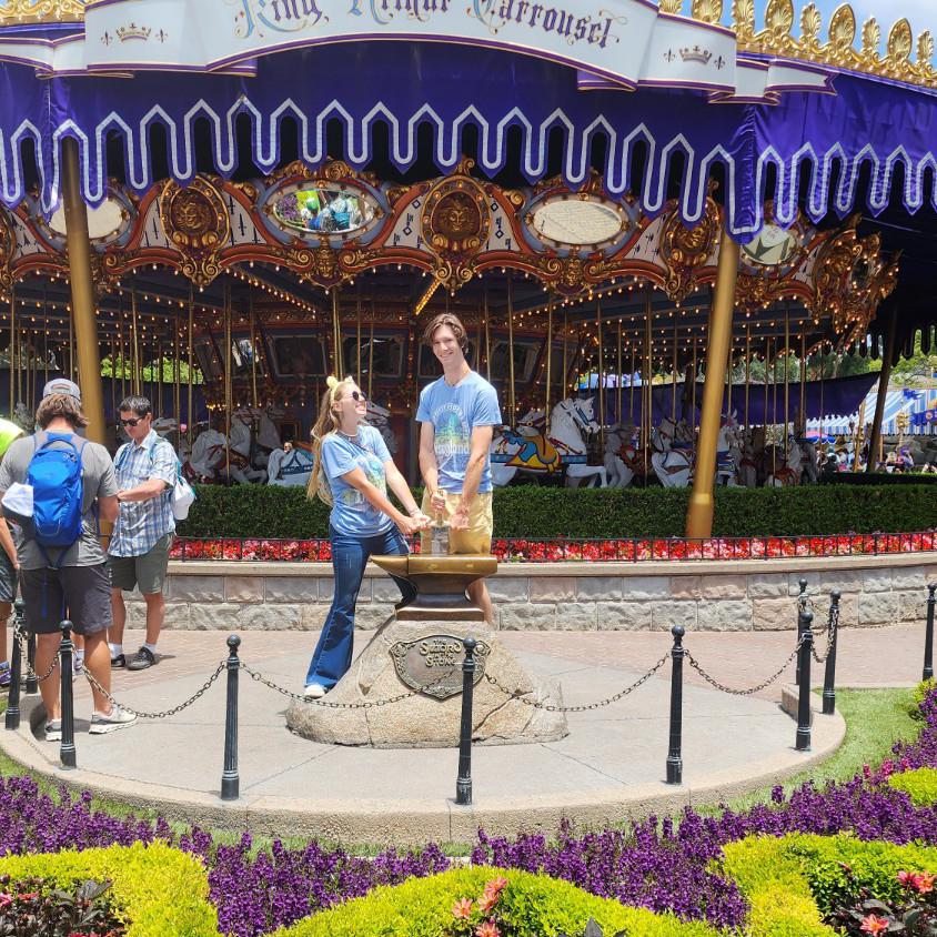-First time at Disneyland together!-