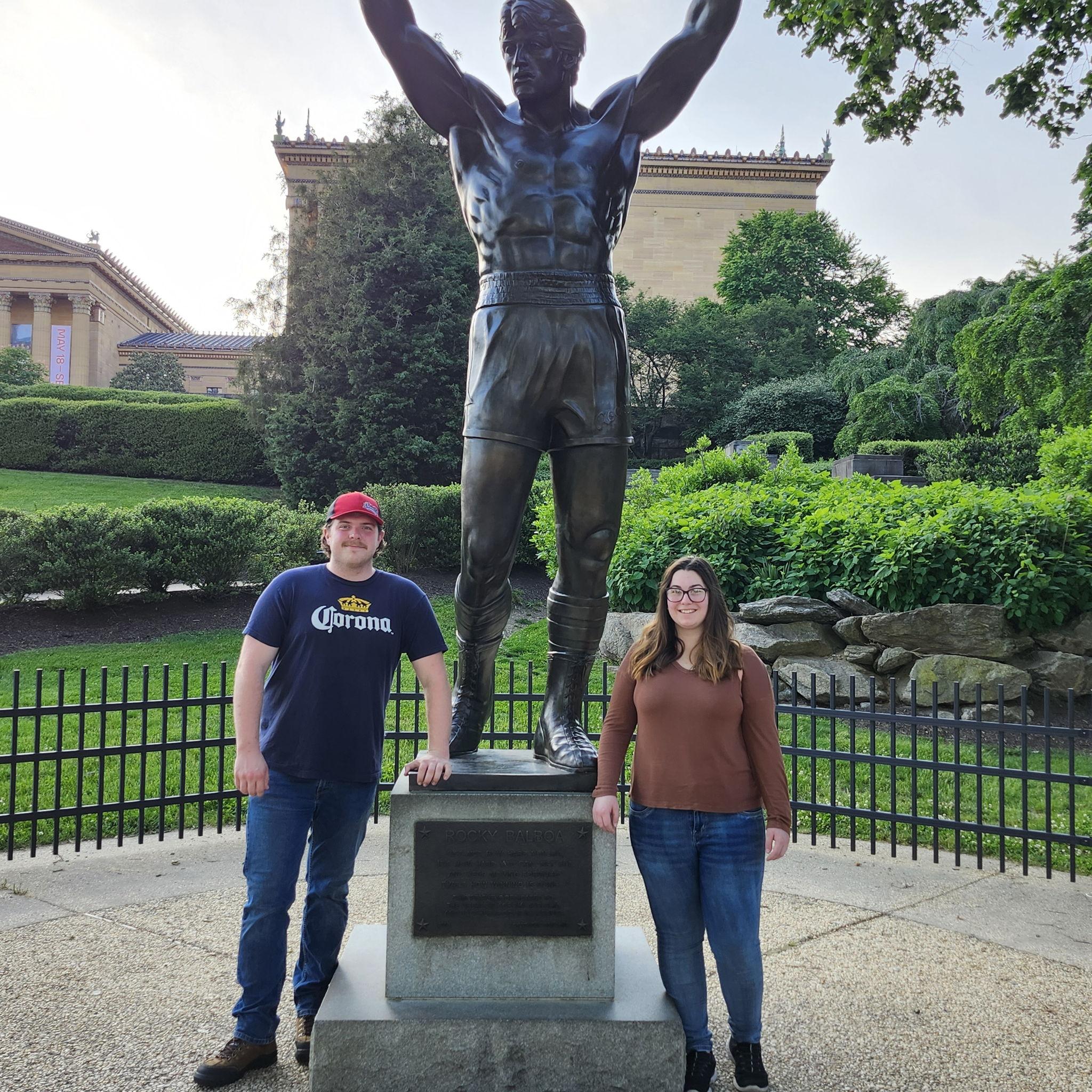 Dylan and Hannah`s Philly Vacation with the Rocky Statue! On May 20th 2024!
