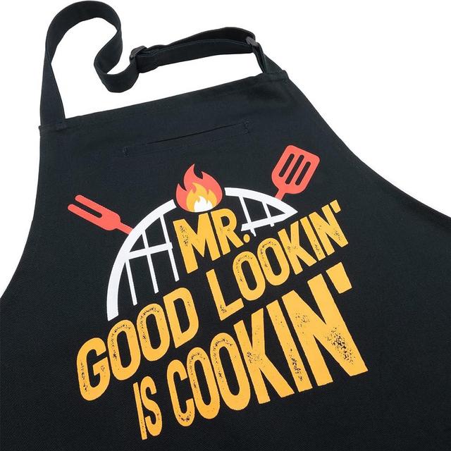 FixGrub Mr Good Lookin Cooking Apron, Kitchen Apron for Men, Ideal Christmas or Father's Day Gift, Gift Set or Apron Only
