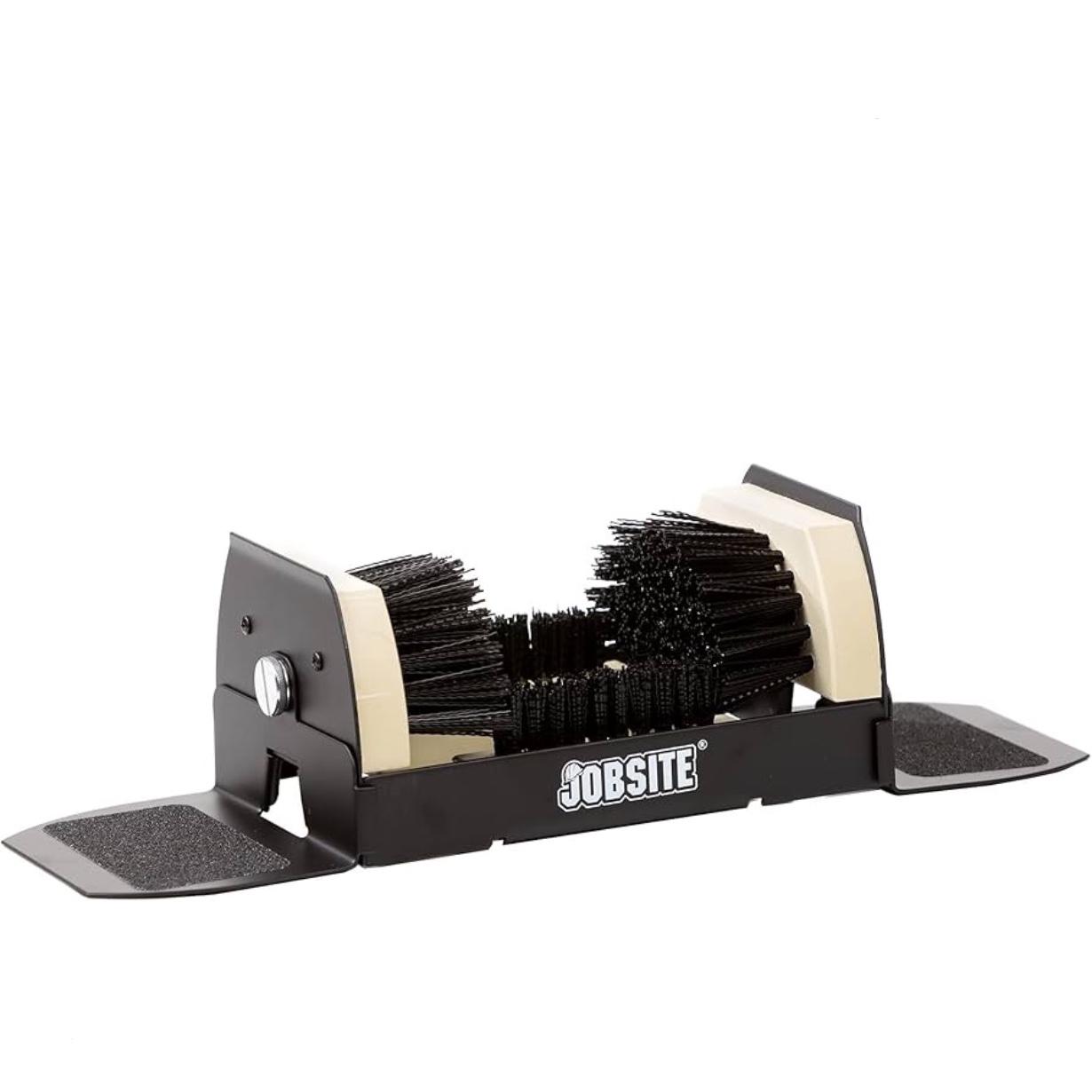Jobsite Boot Scrubber - Outdoor Shoe Scraper Cleaner Brush - Extra Wide