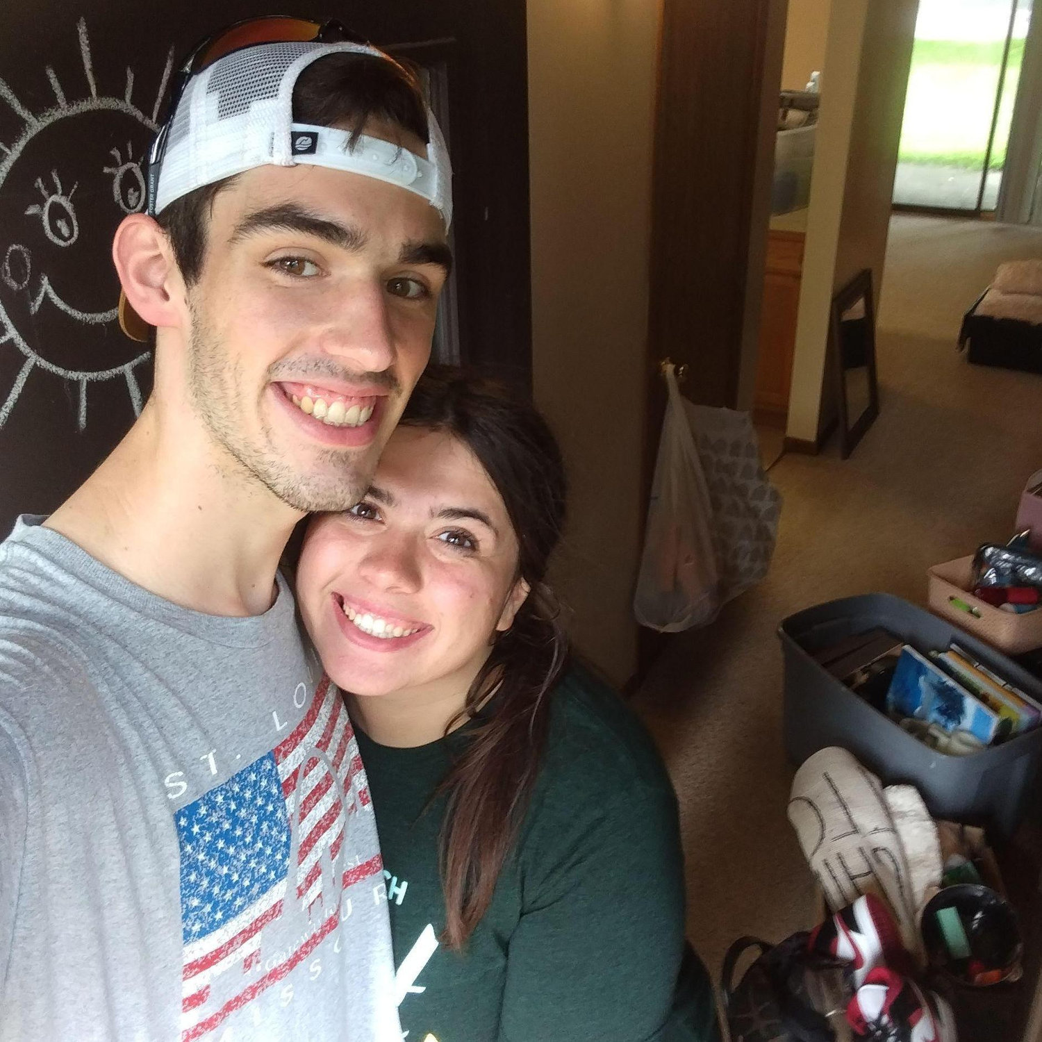 Moving Mira into her new apartment