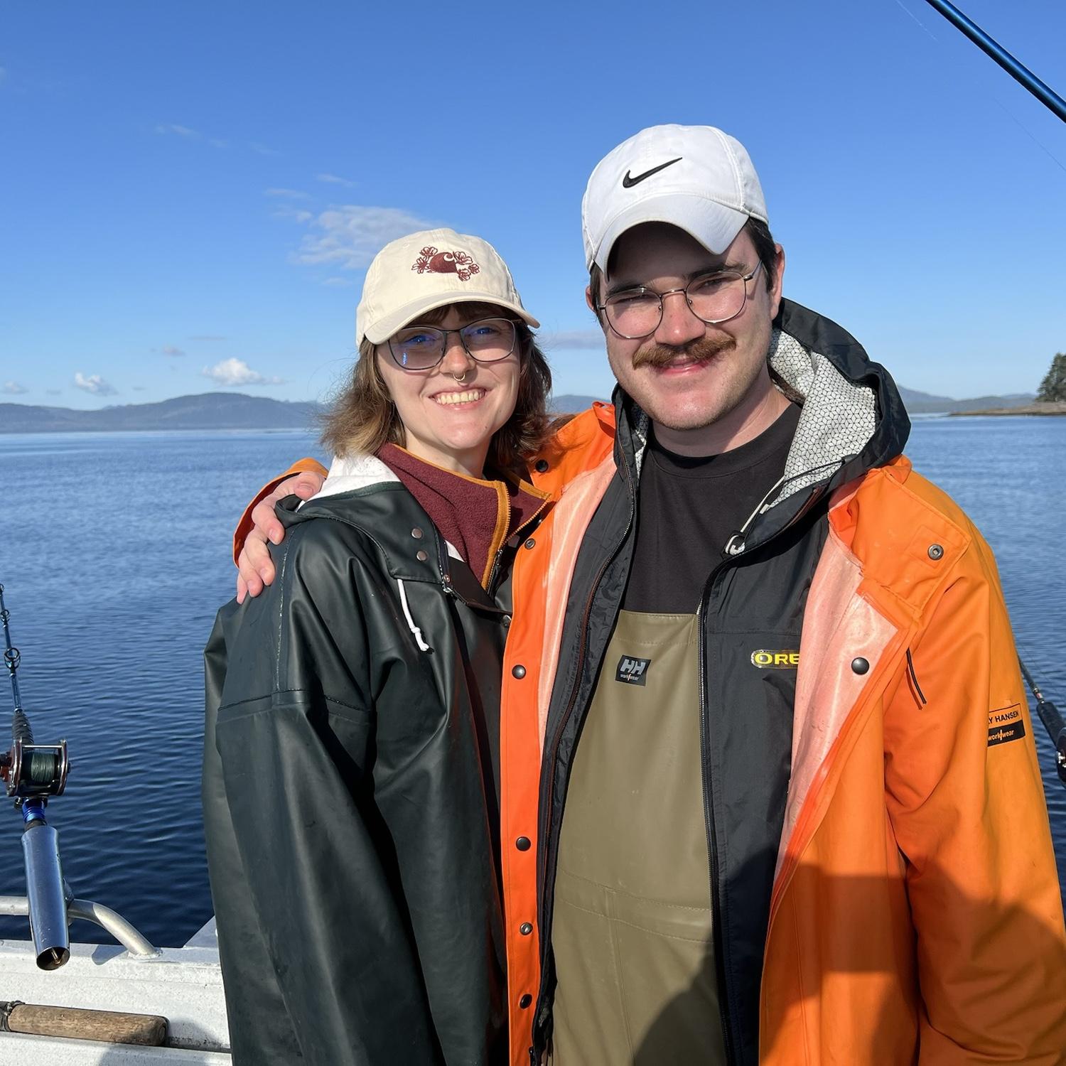 Kaitlin and Justin got to go fishing with Kaitlin's parents in August 2024.