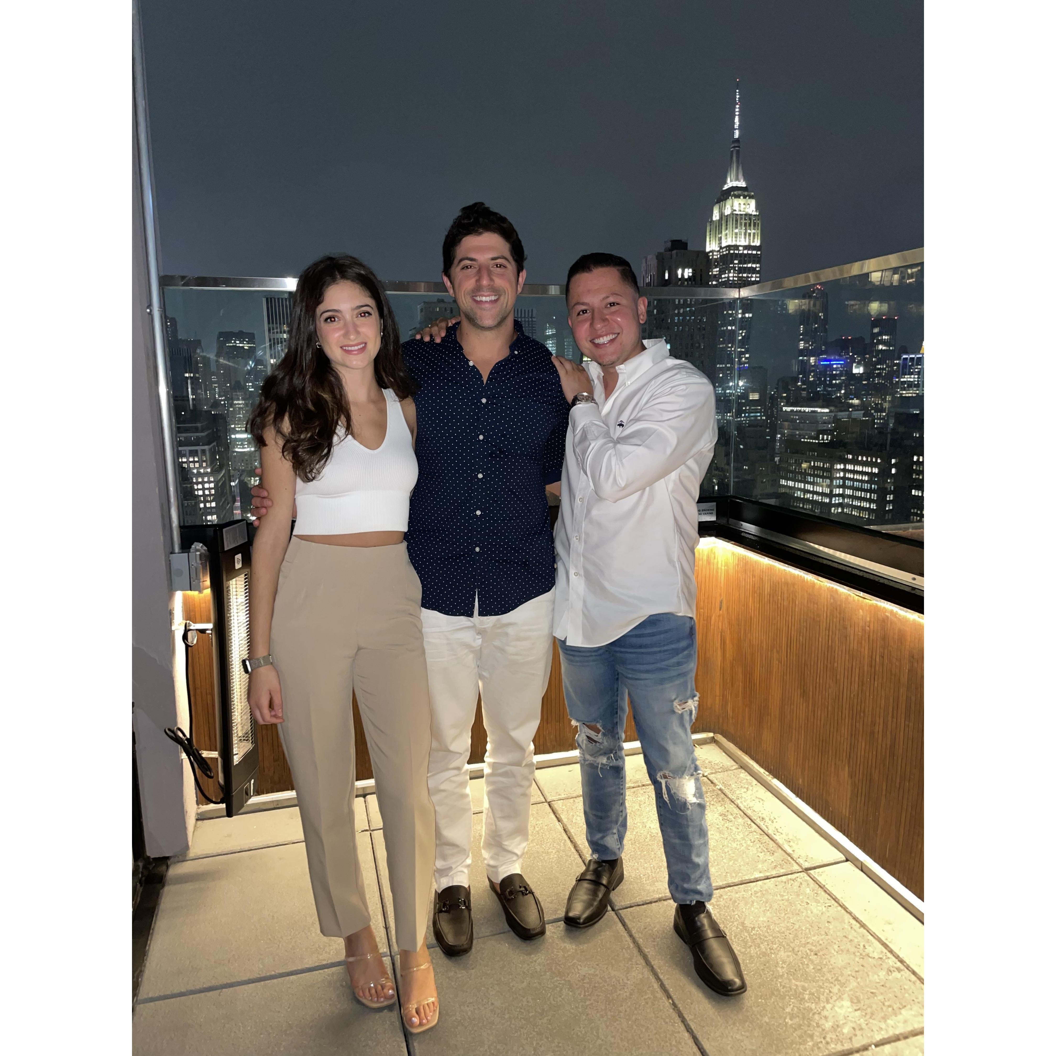 With Eddie at one of his famous rooftop bars