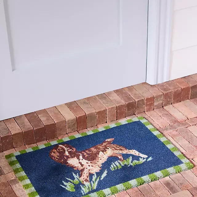 Portobello Dog Coir Printed Doormat