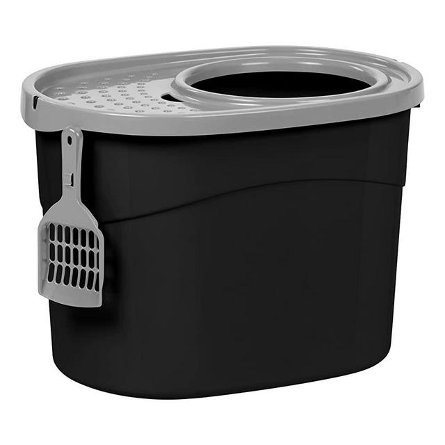 IRIS USA Top Entry Cat Litter Box with Cat Litter Scoop