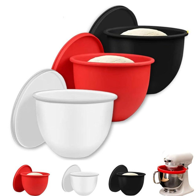 Mixaid Silicone Liners for Kitchen, Silicone Liners for Kitchen Tilt-Head 5 Qt Mixers, Kitchen Aid Mixer Bowl Accessories and Attachments for Baking and Cooking, Replacement Mixers Bowls (Mix)