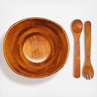 3-Piece Wavy Rim Salad Set