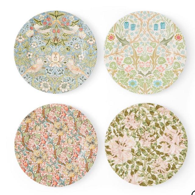 Morris & Co. Set of 4 Dessert Plates