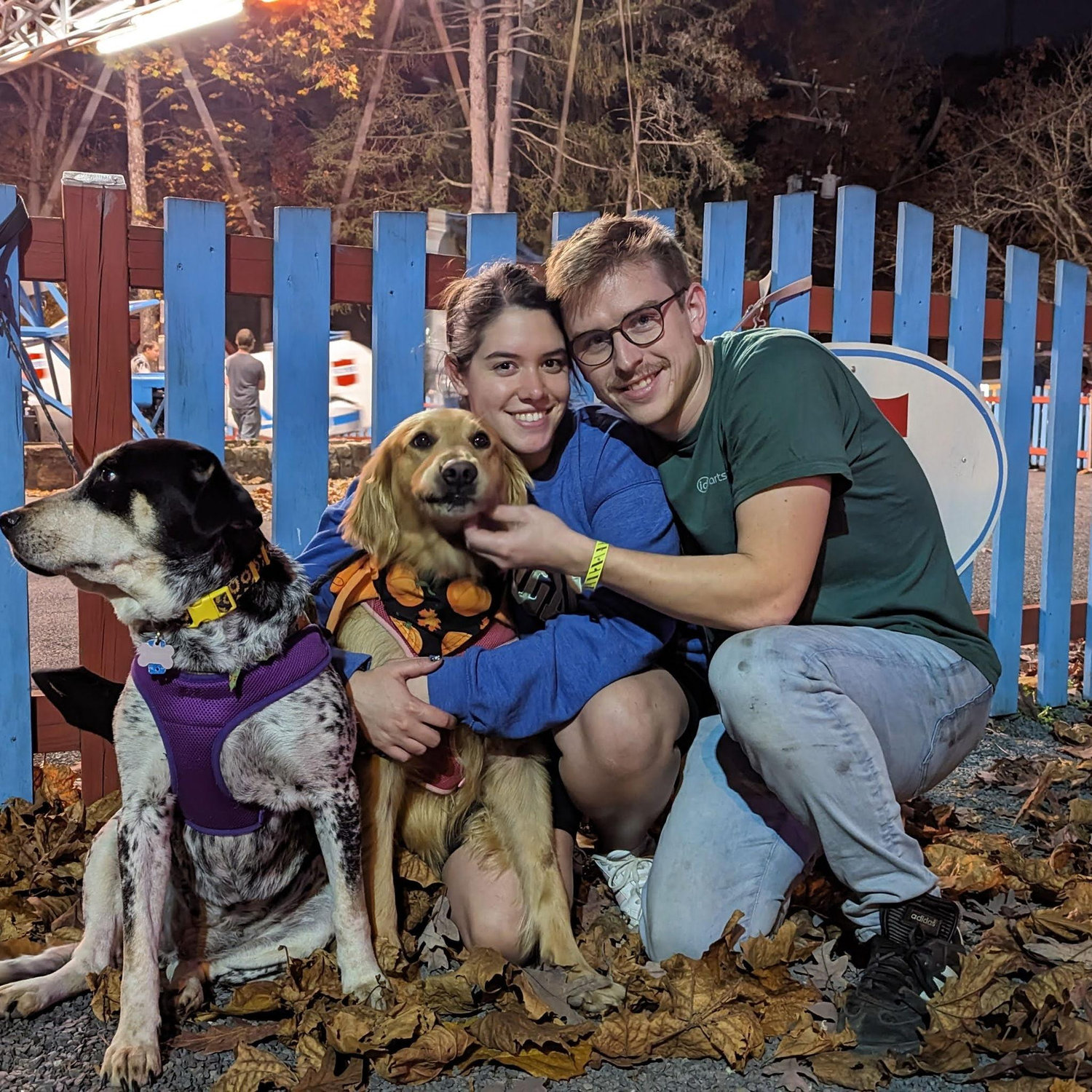 October 2023 - Little family photo at Knoebels during one of our many Halloween camping trips