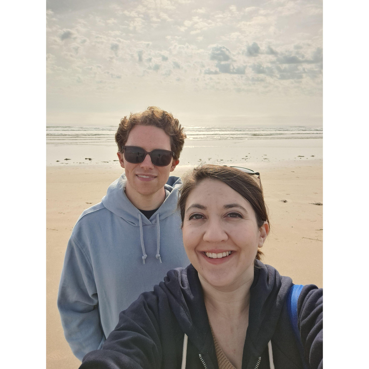 Amy loved showing Kevin Ogunquit Beach on their May '24 trip - just days before the proposal!
