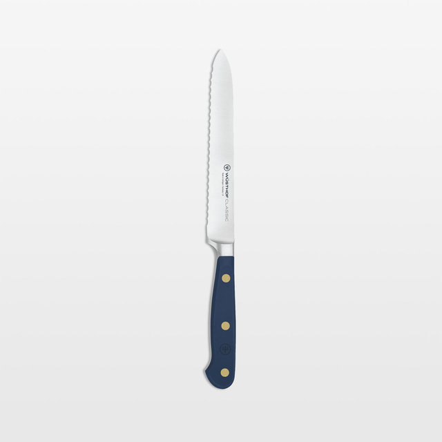 Wusthof ® Classic Color Wild Blueberry 5" Serrated Utility Knife
