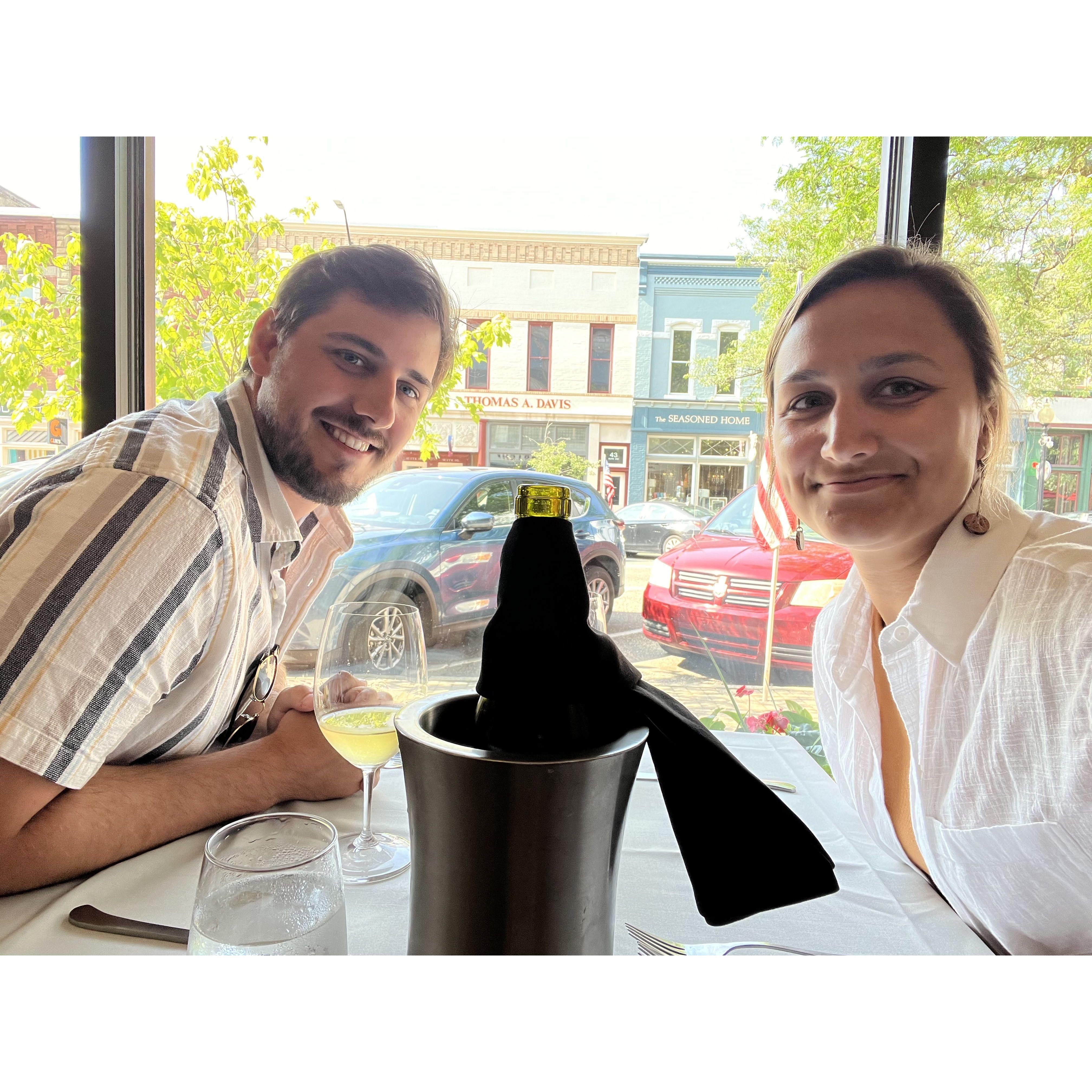 Dinner at Butch's in Holland, MI, one of our favorite date spots :)