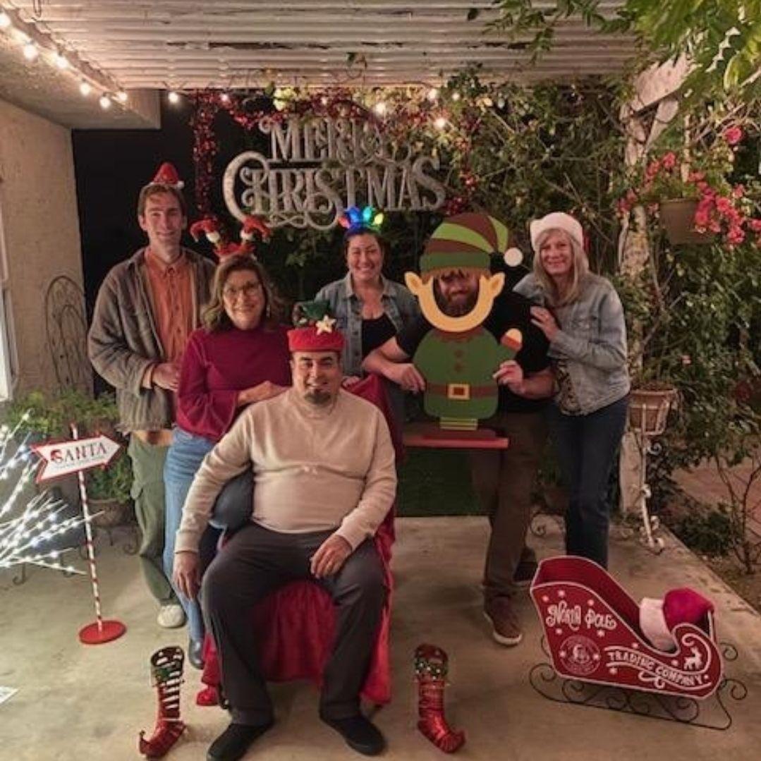Christmas fun with our families