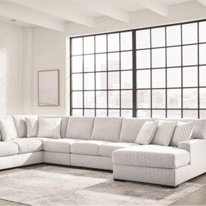 Larce 6-piece Next Gen Nuvella Sectional with Chaise
