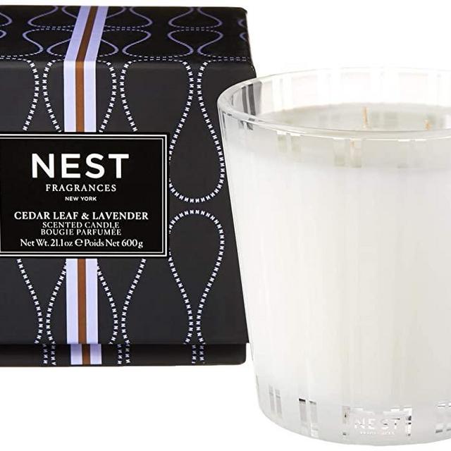 NEST Fragrances 3-Wick Candle- Cedar Leaf & Lavendar, 21.2 oz