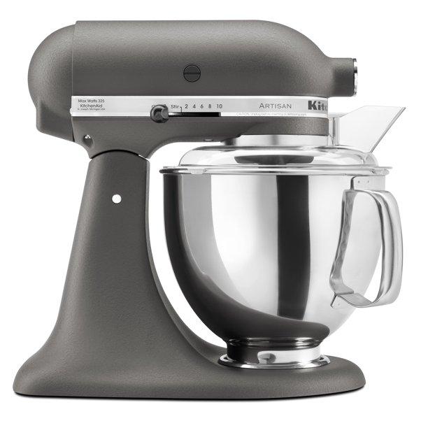 KitchenAid KSM150PSGR Artisan Series 5 Quart Tilt-Head Stand Mixer, Imperial Grey
