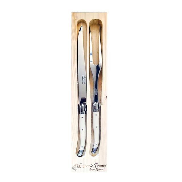Laguiole Carving Set, Set of 2, Ivory