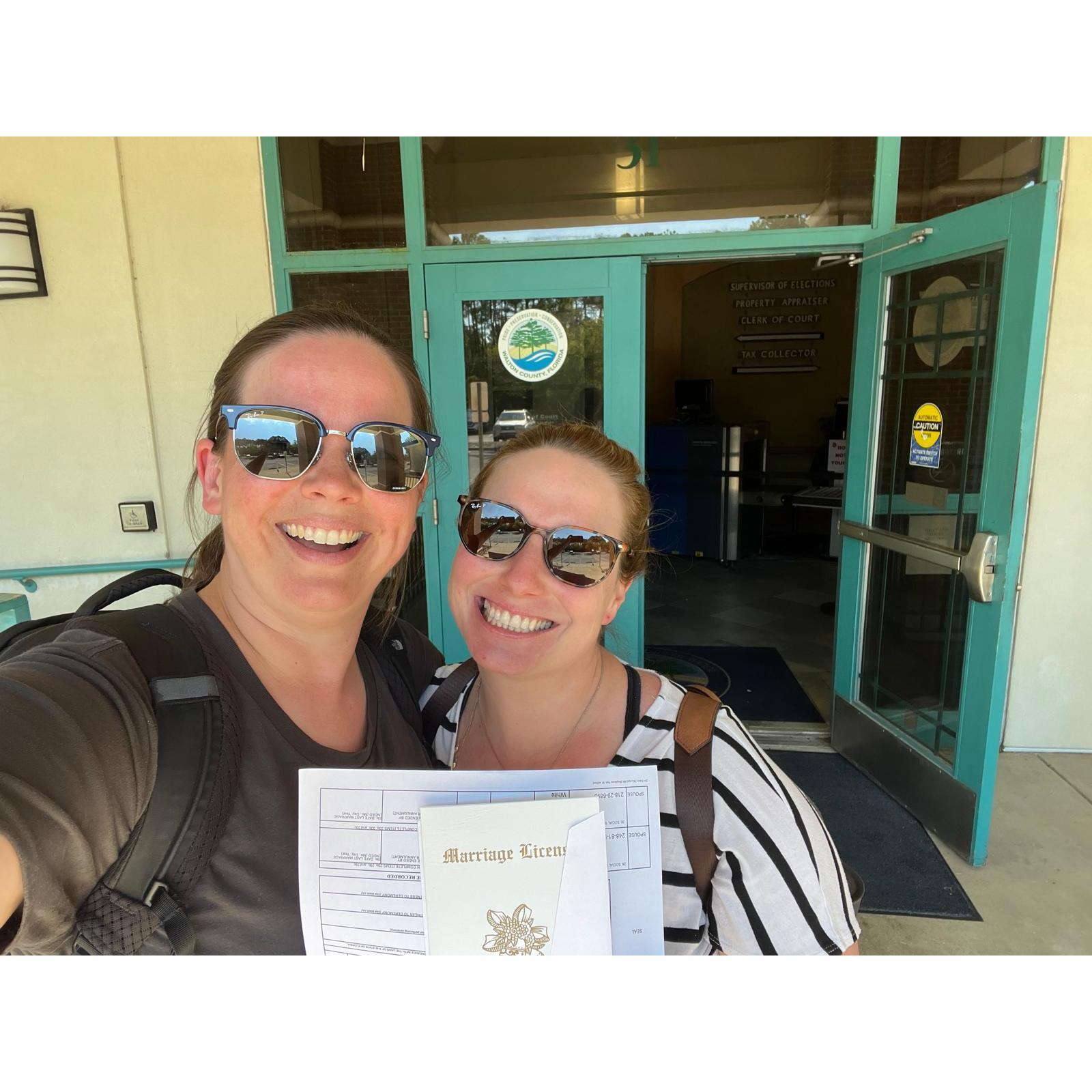 Getting our paperwork ready!