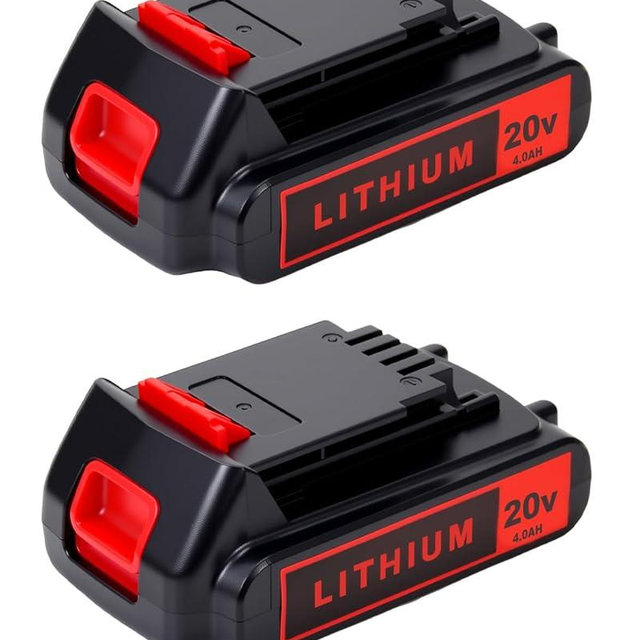 BATWAYPRO 20V 4.0Ah Battery for Black and Decker Lithium-Max Tools, High-Capacity Replacement Lithium-Ion Battery, 2-Pack, Compatible with LBXR20 LBXR2020 LBX20 LBXR2520 LB2X4020 LB2XR20