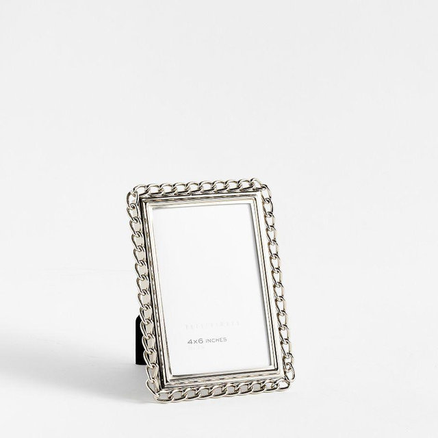 Metal Chain Frame, Silver, 4x6
