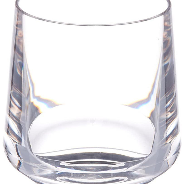 Drinique Stemless Unbreakable Tritan Wine Glasses, 12 oz (Set of 4), Clear