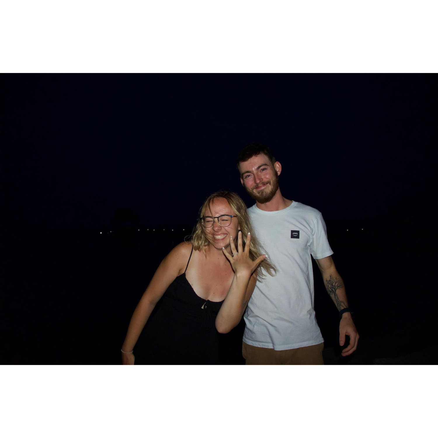 Right after she said yes!