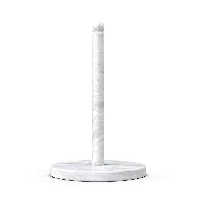 Koville Luxury Namibia Africa Marble Paper Towel Holder Countertop, Pure Stone Paper Towel Holder Stand for Kitchen Organization/Storage, for Standard or Jumbo-Sized Rolls(Namib Fantasy)