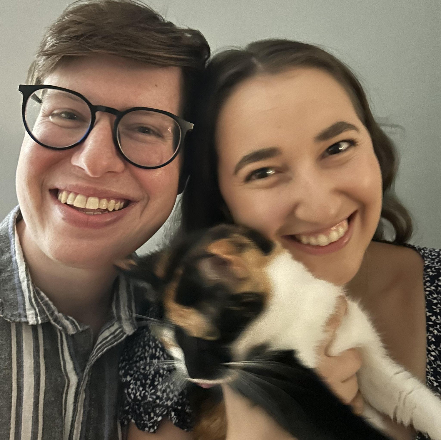 Updated family photo for 2025! What an opinionated little silly girl!