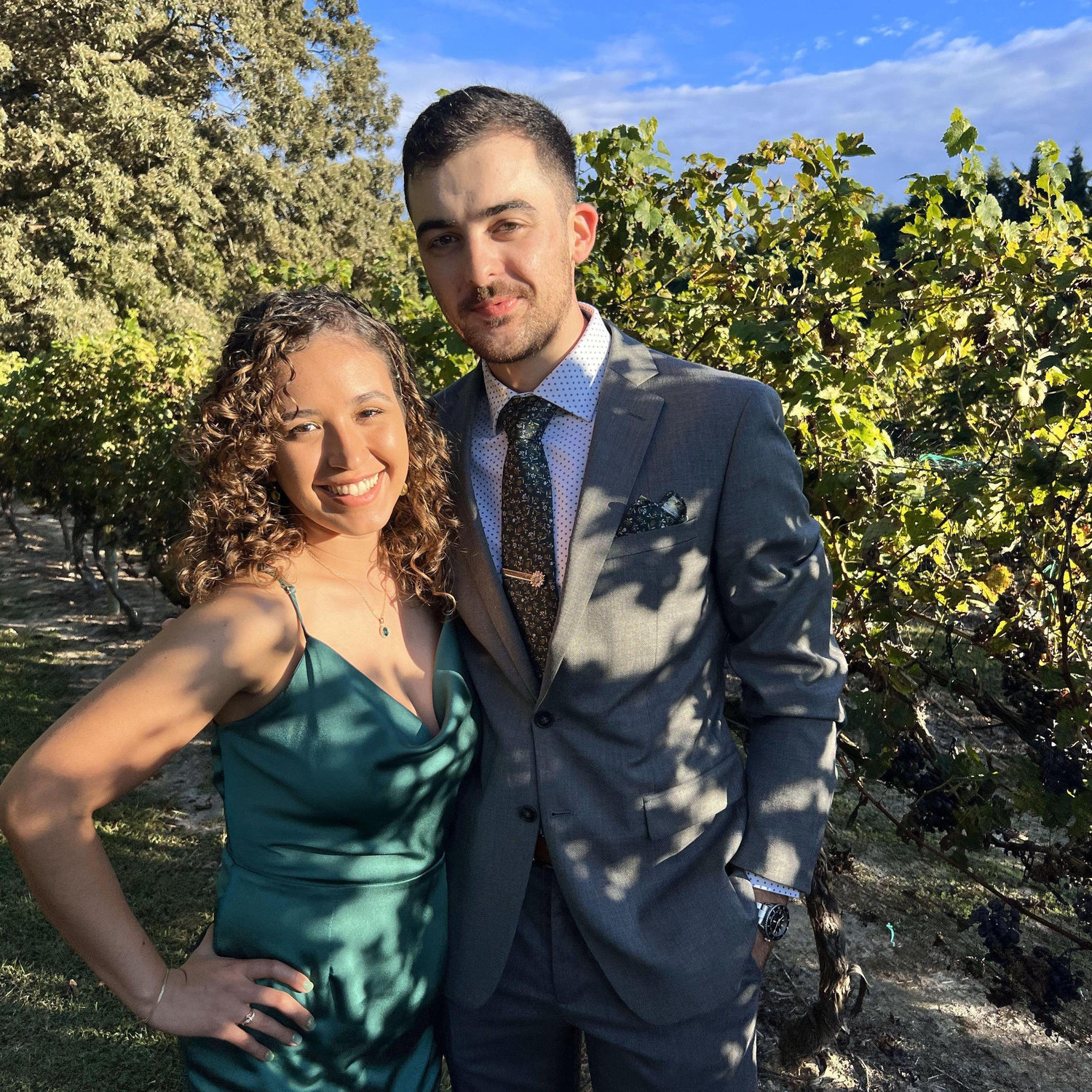 Conor and Ale at Claire and Dustin's wedding, that also happen to be on Ale's 24th birthday :)