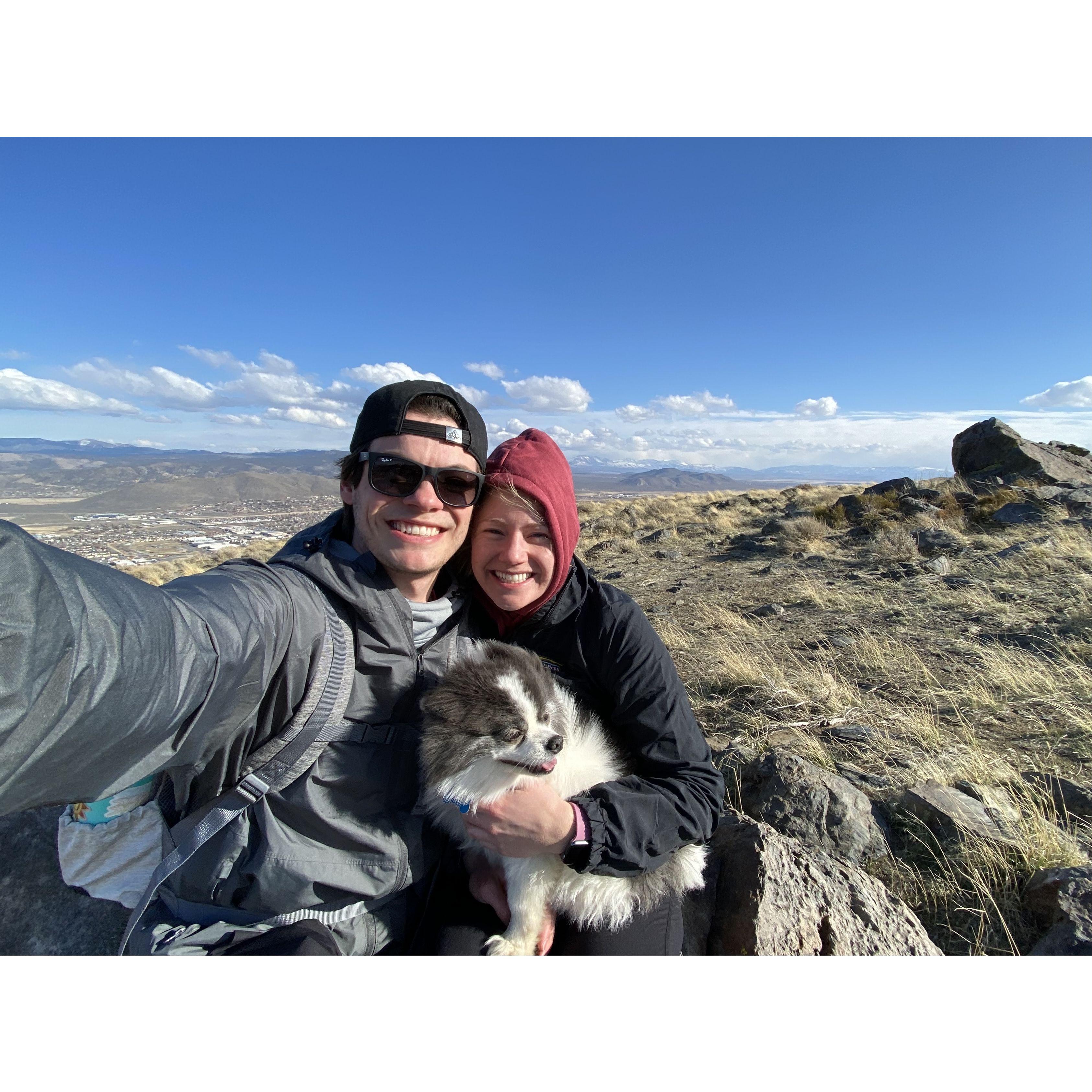On a hike in Nevada