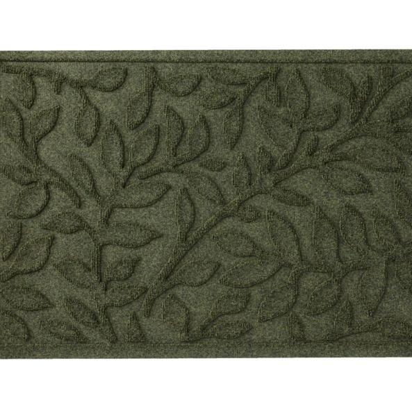 Heavyweight Recycled Waterhog Doormat, Woodland Leaf (large)