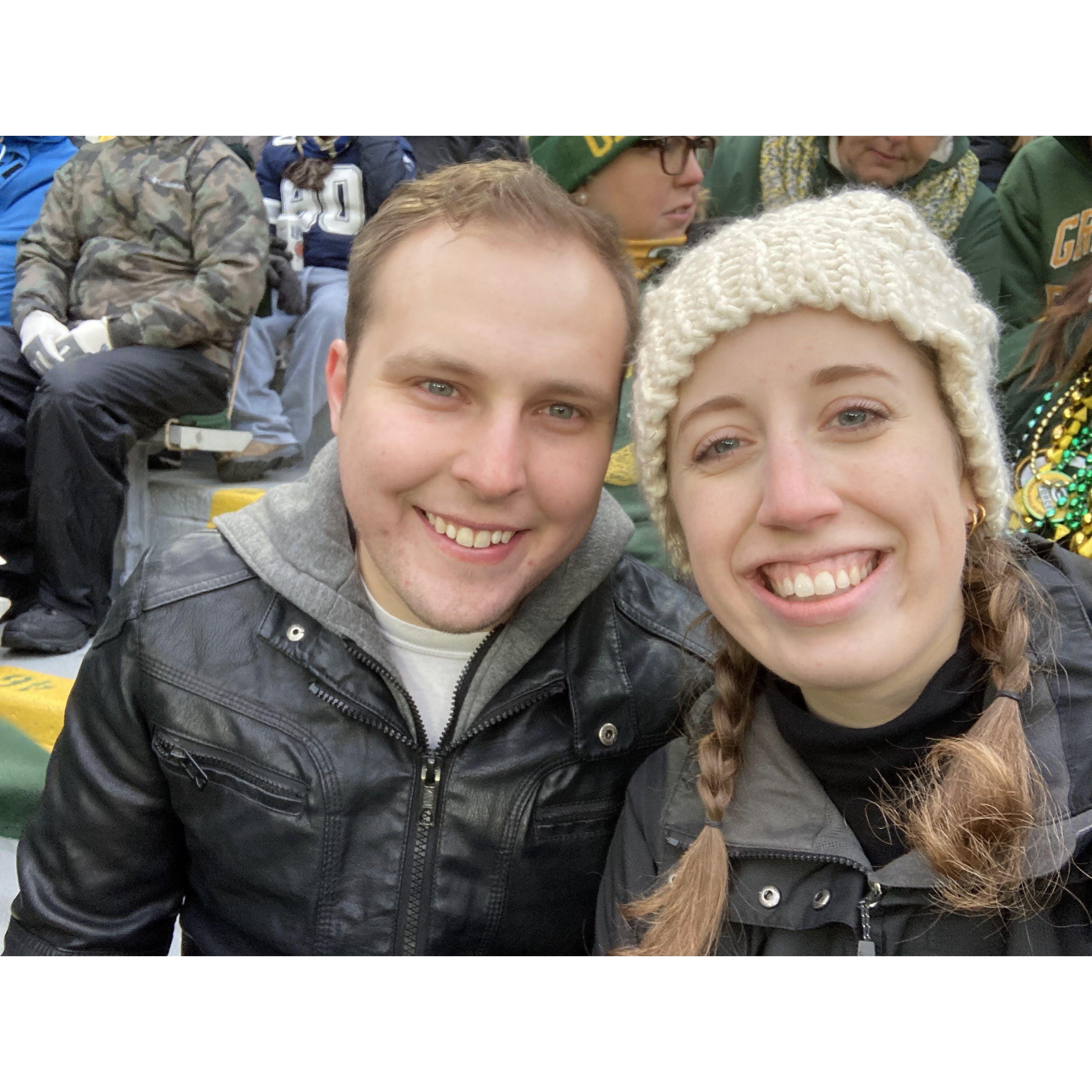 Nov 2022: Taking Anthony to his first Packers game