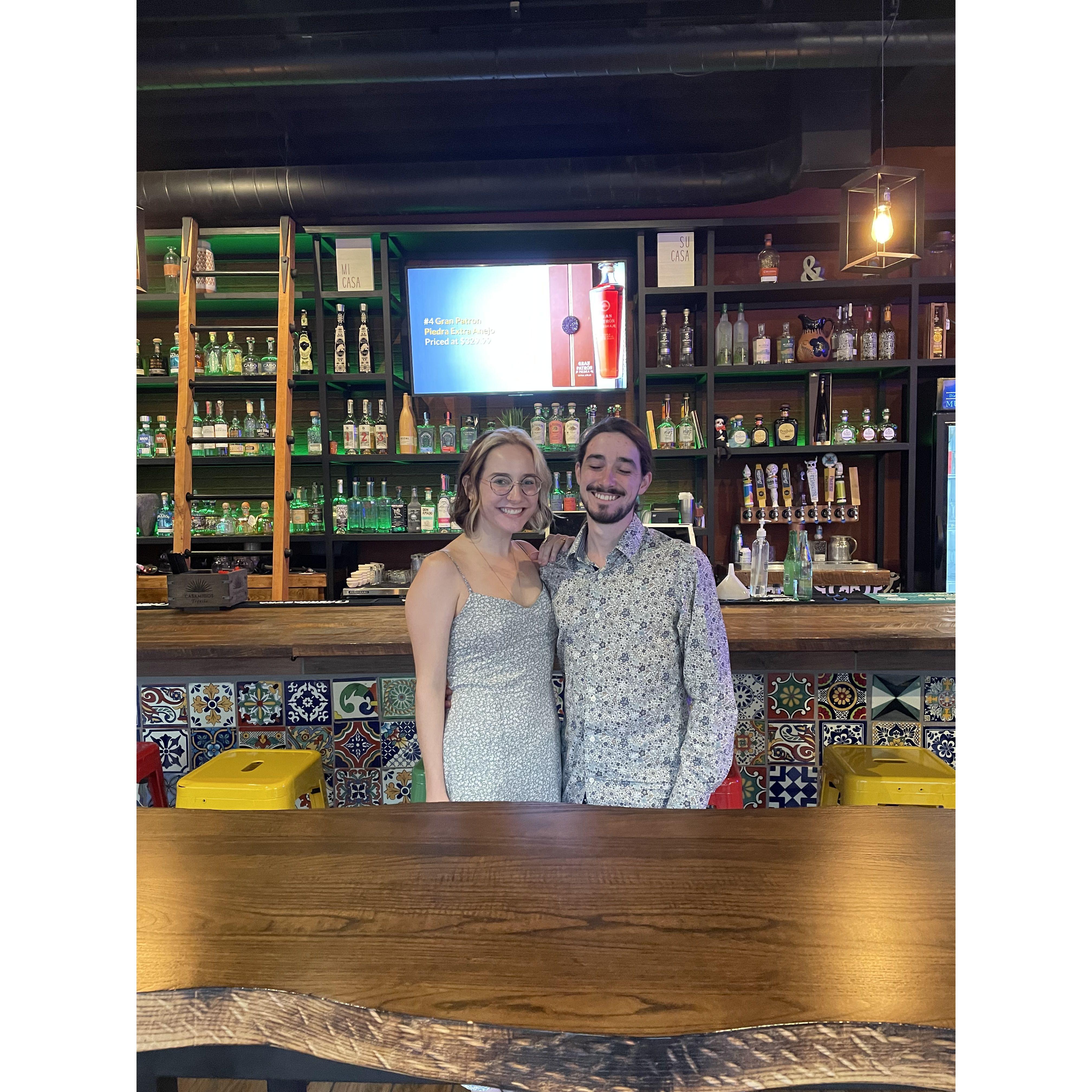 Our one year anniversary