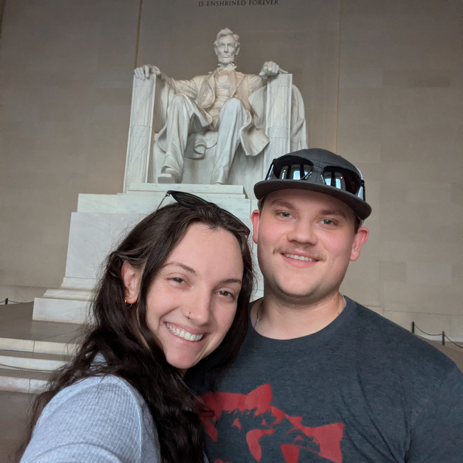 Our first trip across the country together, Kat's first time to DC.
April, 2026