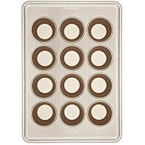 USA Pan Bakeware Cupcake and Muffin Pan, 12 Well, Nonstick & Quick Release Coating, Made in the USA from Aluminized Steel