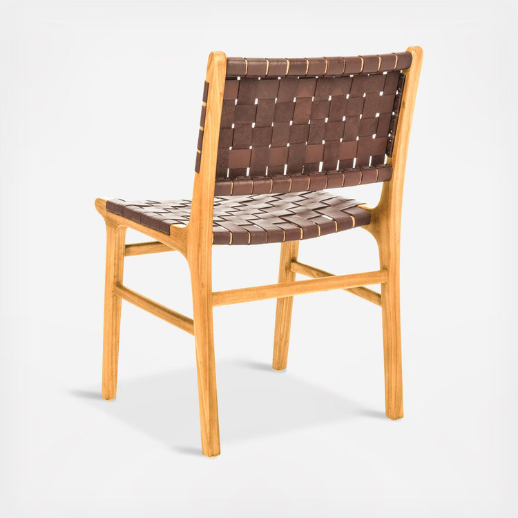Safavieh, Taika Leather Dining Chair, Set of 2 | Zola