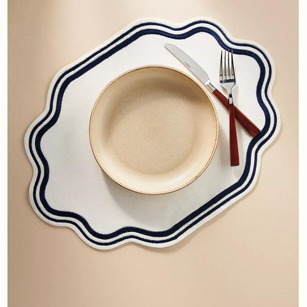 Madeline Embroidered Cotton Placemat