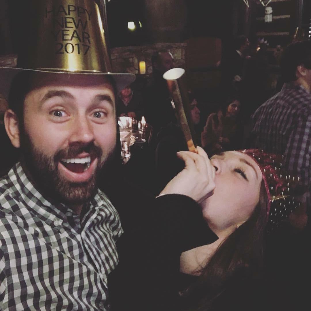 Ringing in the last new year as just boyfriend and girlfriend!