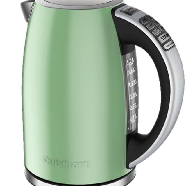Cuisinart 1.7-Liter Stainless Steel Cordless Electric Kettle with 6 Preset Temperatures (Pistachio)