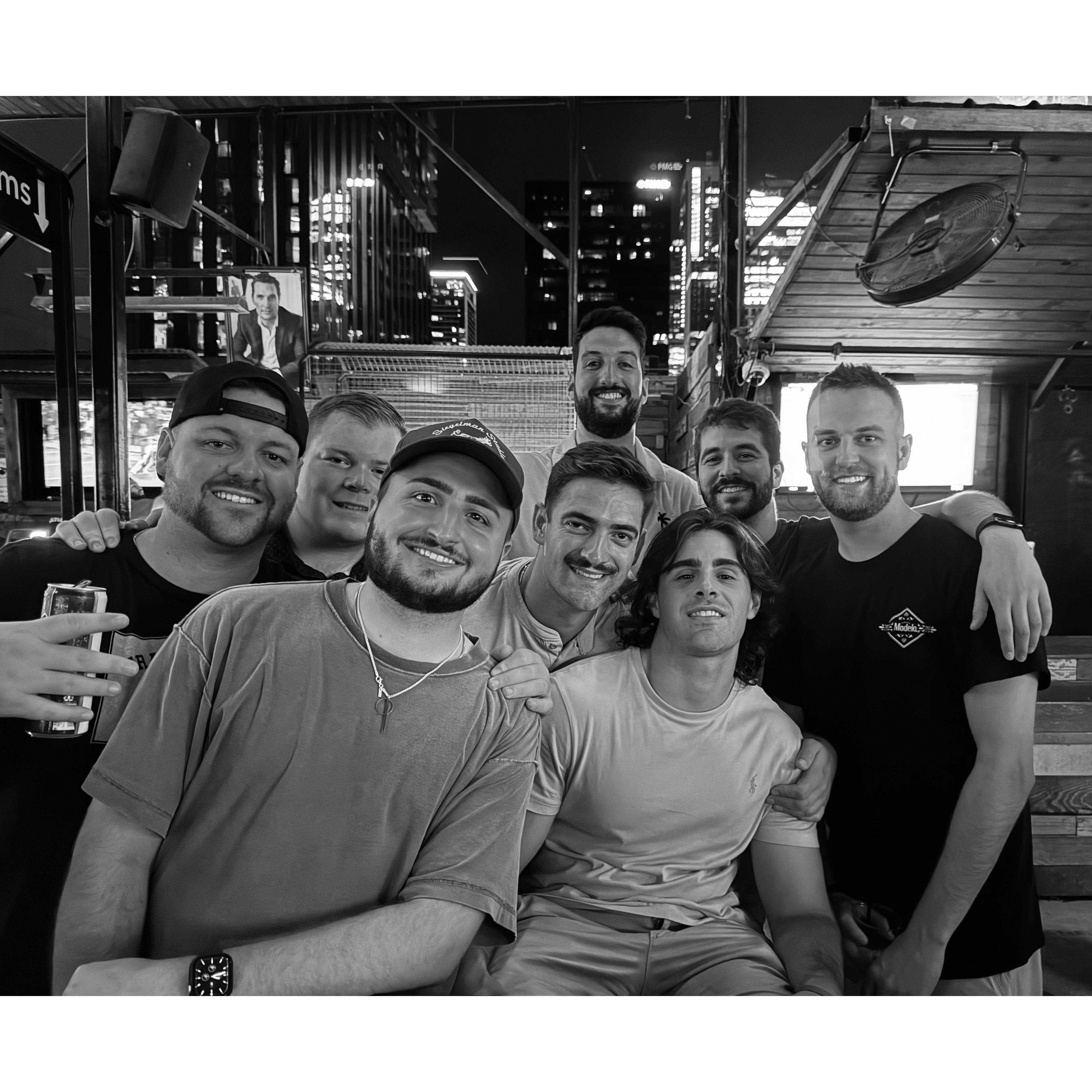 Joey, Paul, John, Andrew, Max, Brian and Dylan - Groomsmen