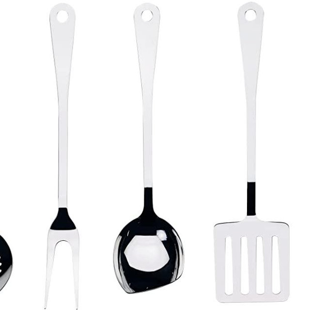 Alessi, Polished Five-Pieces Set, Silver