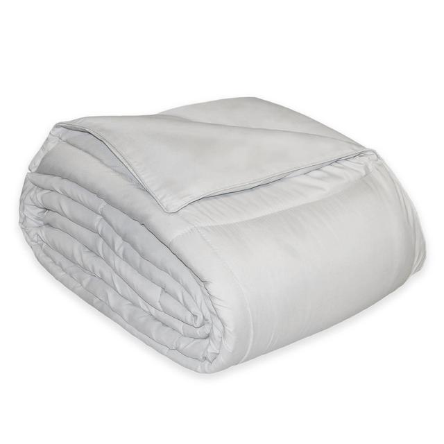 Microfiber Down Alternative King Comforter in Platinum