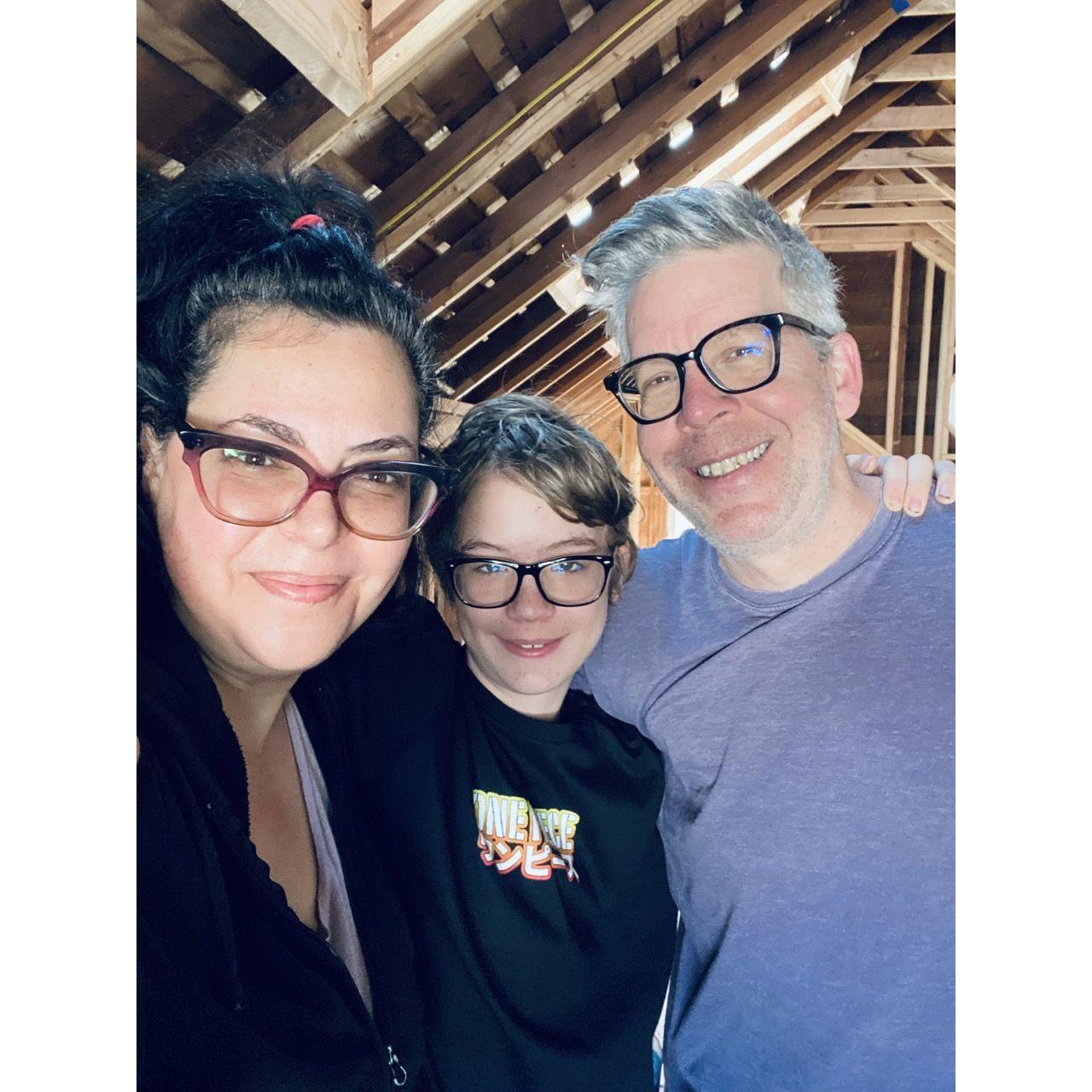 Right before construction began!