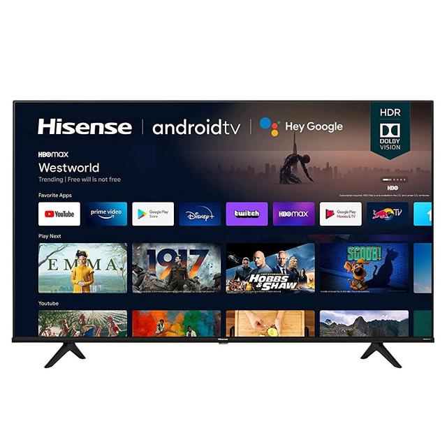 Hisense 65A6G 65-Inch 4K Ultra HD Android Smart TV with Alexa Compatibility (2021 Model)