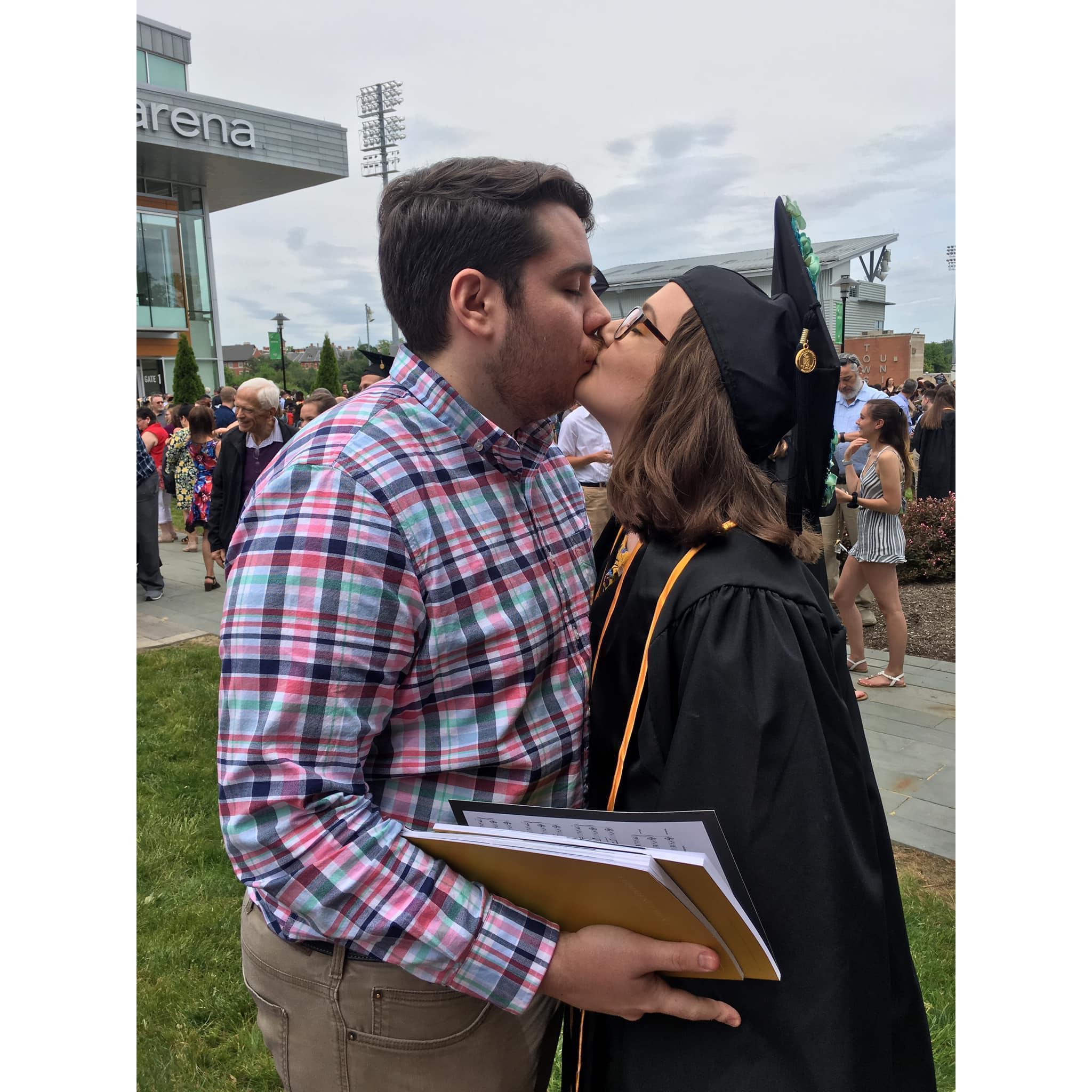 Dominique's graduation from Towson.