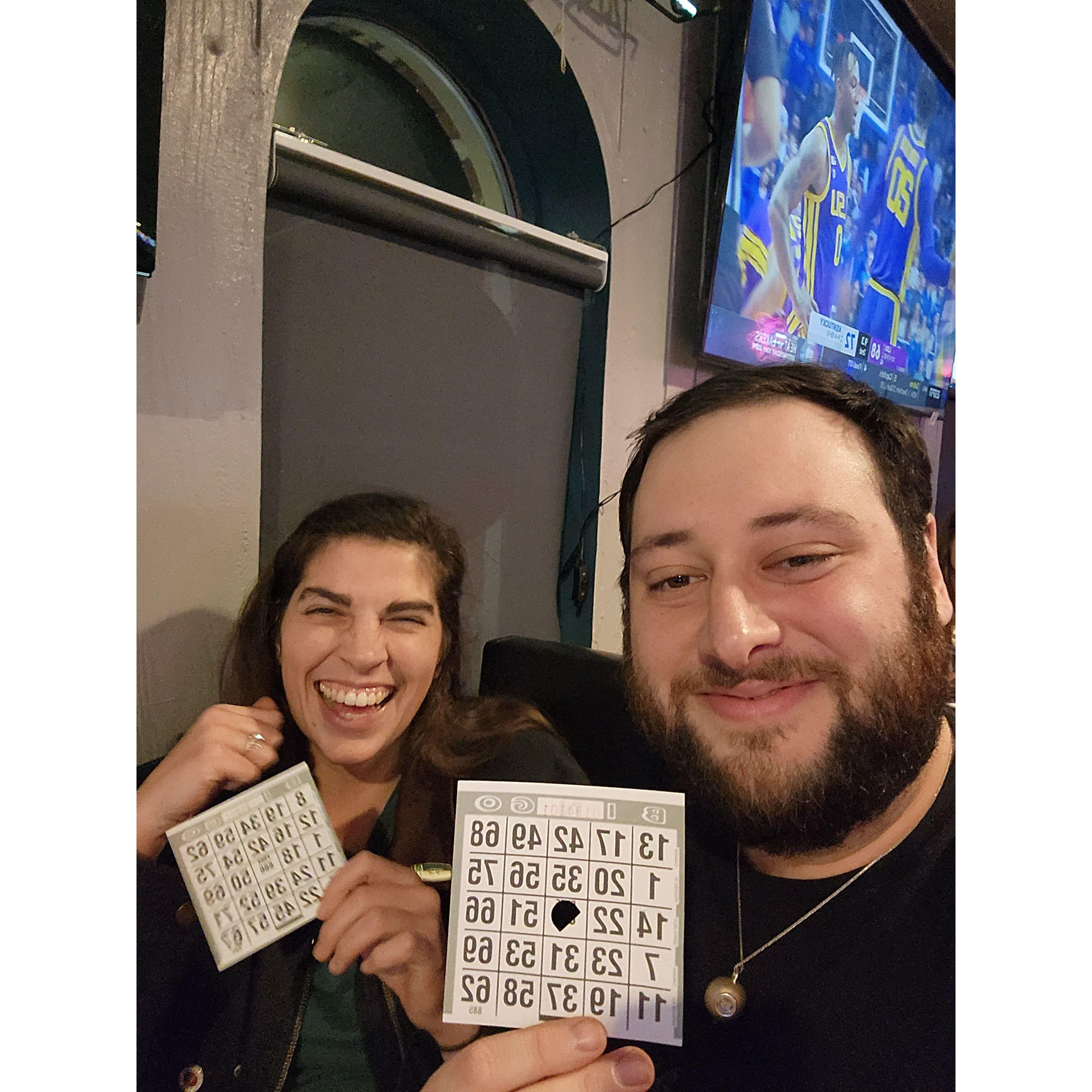 BINGO! At the local dive!