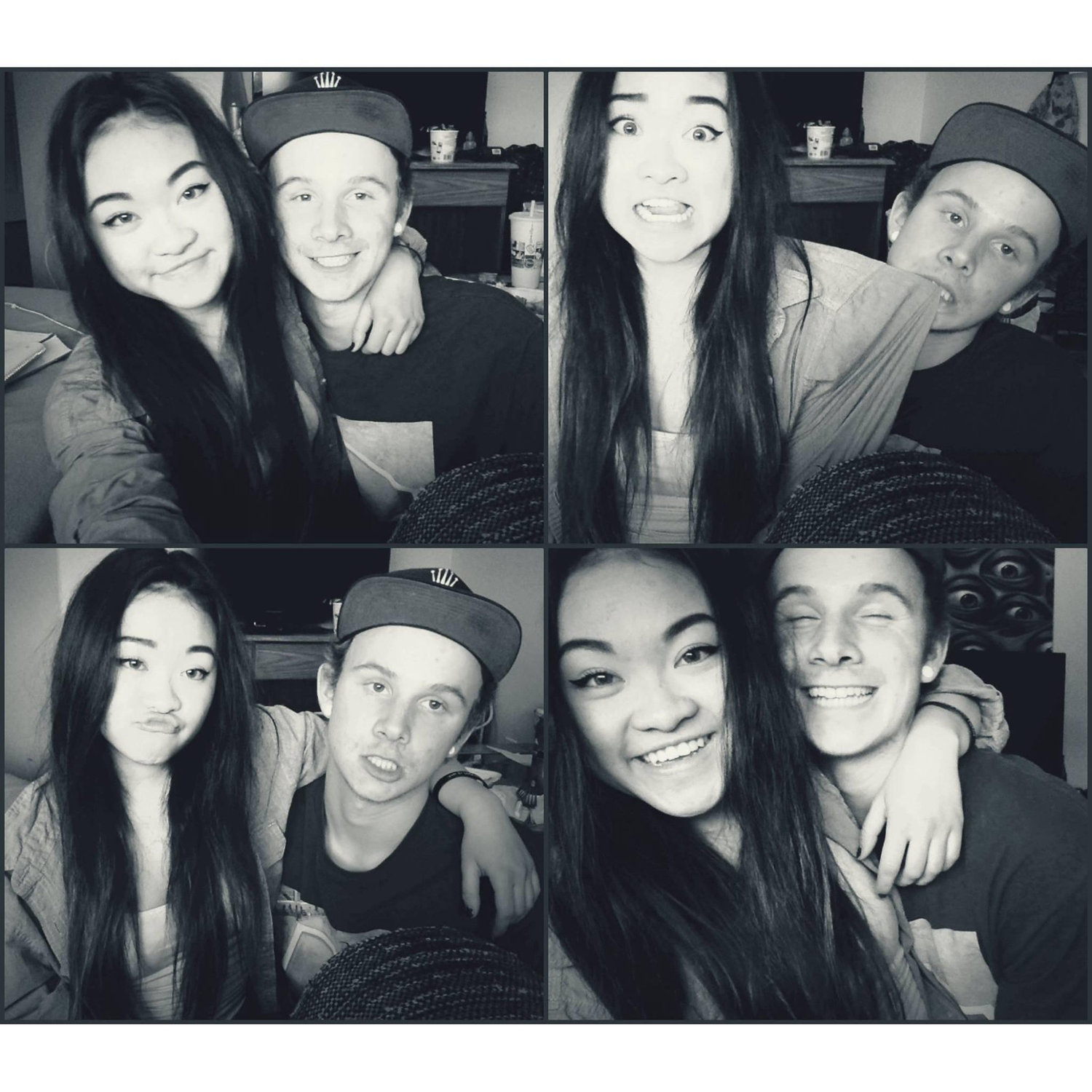 Year 1. The first photo we posted on Facebook together