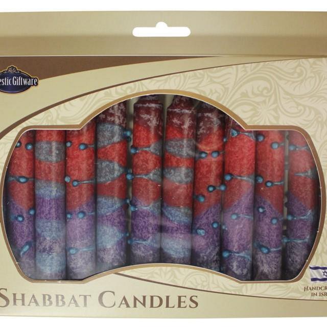 Sunrise Shabbat Candles by Safed Candles 12 Pack