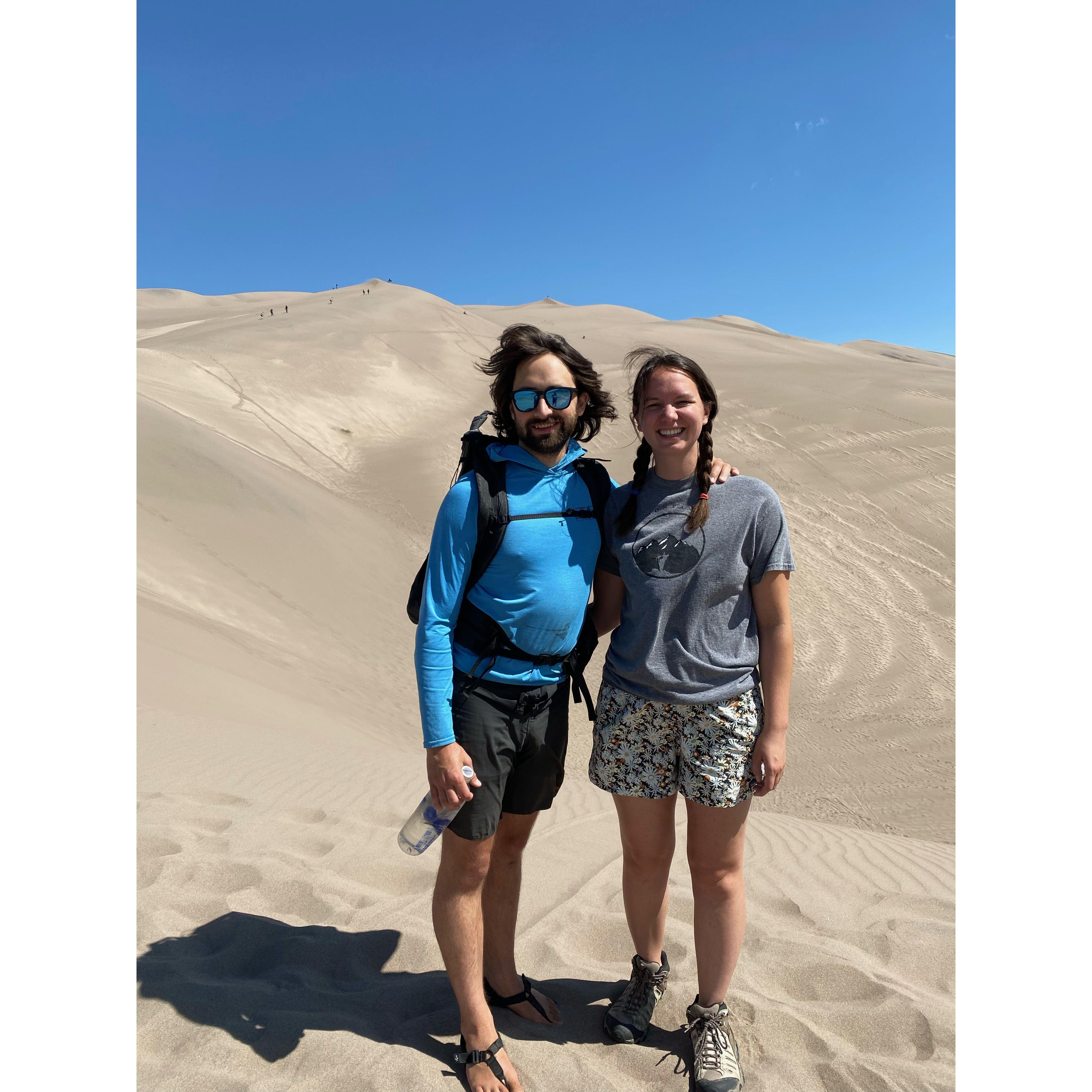Great Sand Dunes National Park with Colette's family