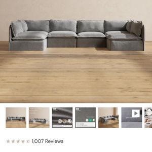 Anabei Modular Washable 6-Seater Sectional